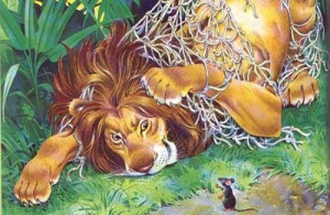 il leone e il topo