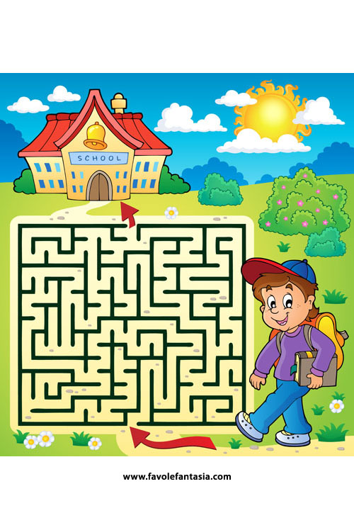 Maze 3 with schoolboy